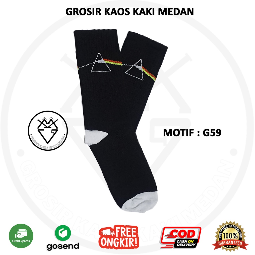 DISKON KAOS KAKI SKATE OLDSCHOOL G59 CEWEK COWOK GROSIR MEDAN