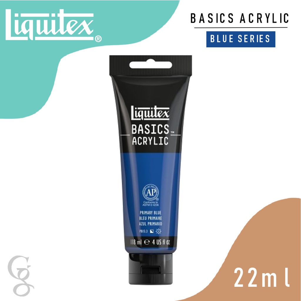 

Liquitex Basics Acrylic Color Paint 22ml | Liquitex Cat Lukis Akrilik 22ml | Blue Series