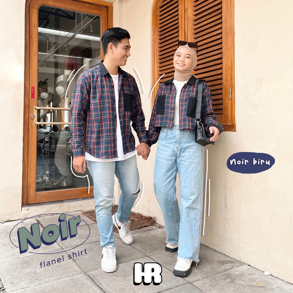 NOIR - Kemeja Flannel Couple