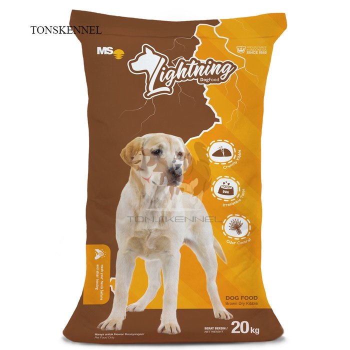 FRESH PACK Lightning 800 G Makanan Anakan Anjing Anak Dewasa Premium Dog Food Lightning Luvcare Bolt Ligtning Ligning Pakan 1kg