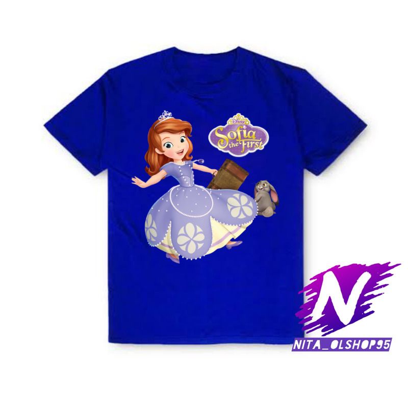 baju anak kaos anak putri sofia the first