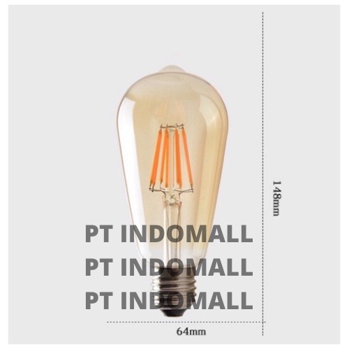 lampu filamen led 4watt bulb st64/bohlam led 4watt/LED