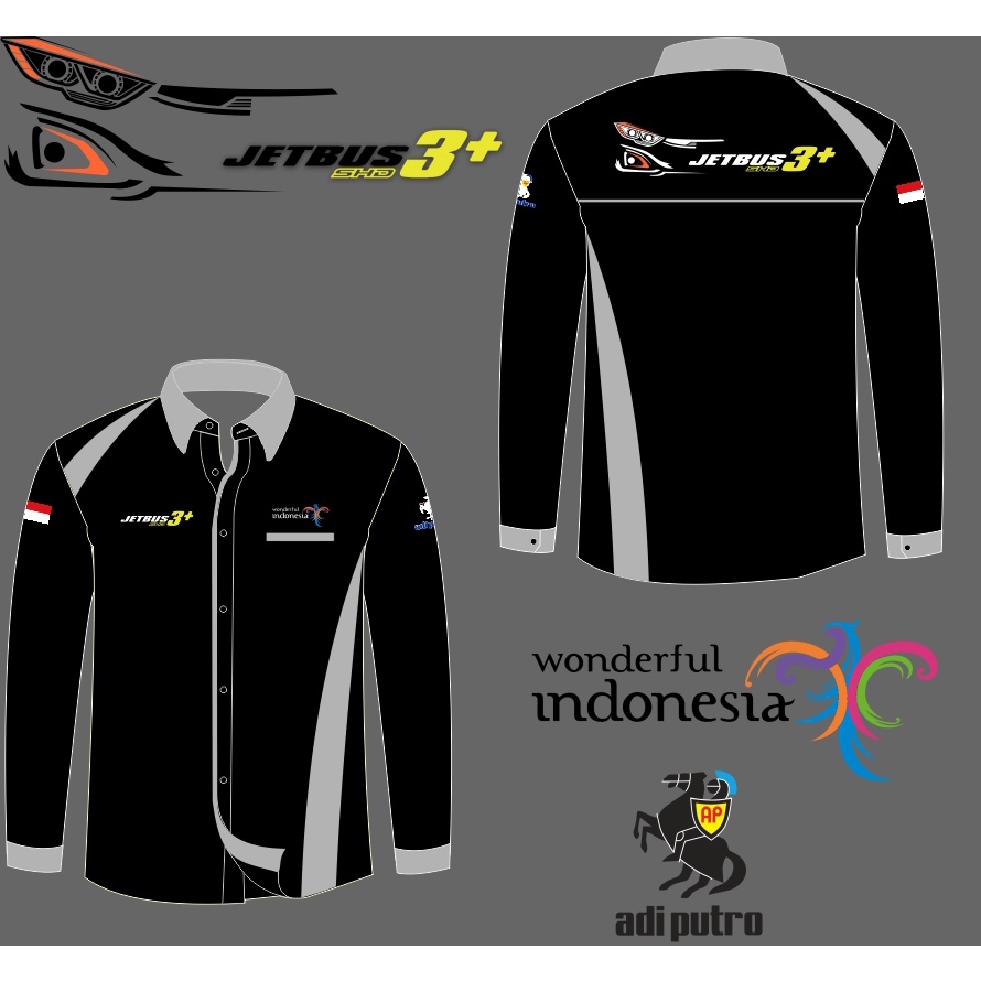 Kemeja Jetbus Lampu New Lengan Panjang