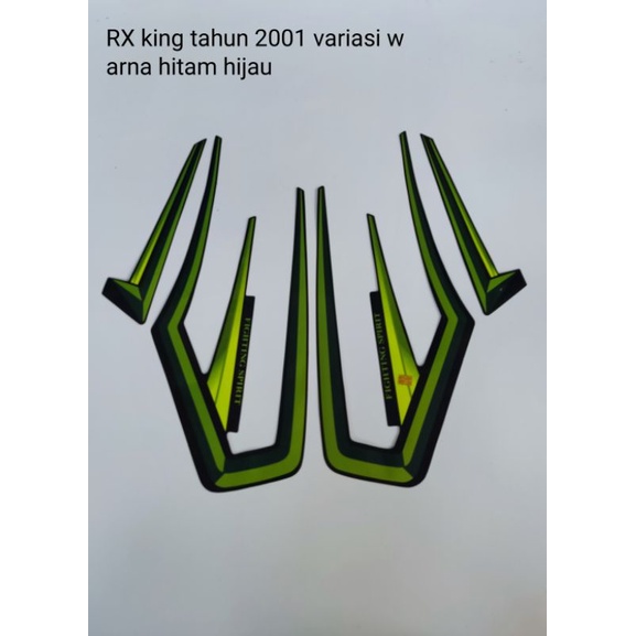 STRIPING ORI YAMAHA RX KING Th 2001) Hitam hijau