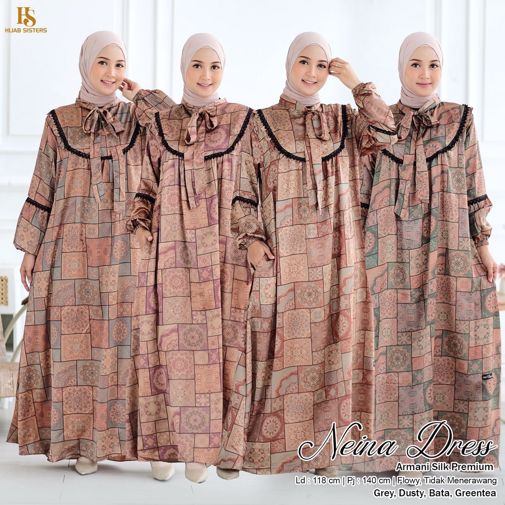 NEINA DRESS GAMIS ORI HIJAB SISTERS
