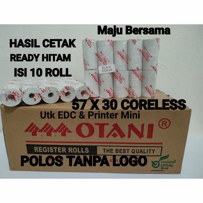 

KERTAS STRUK THERMAL EDC BRI 57X30, ISI 10ROLL