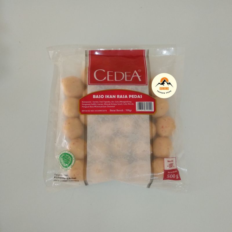 

Cedea Bakso Ikan rasa Pedas 500gr