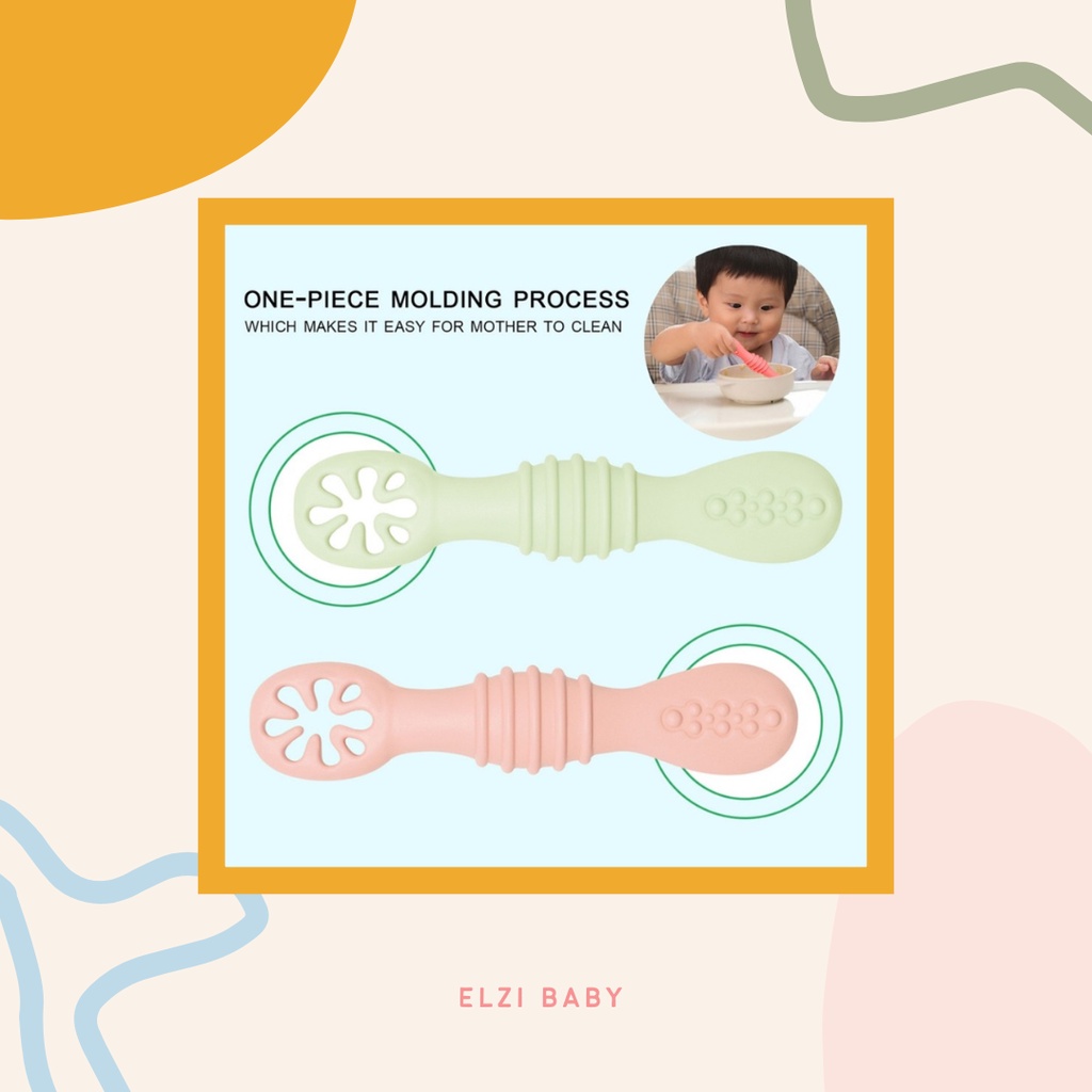 Lababy Silicone Spoon | Sendok Bayi