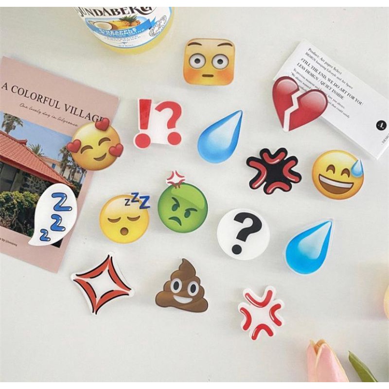 6 MODEL JEPIT RAMBUT EMOJI KLIP RAMBUT EMOJI KOREAN STYLE JEPIT UNIK JEPIT LUCU EMOTICON HAIRPIN