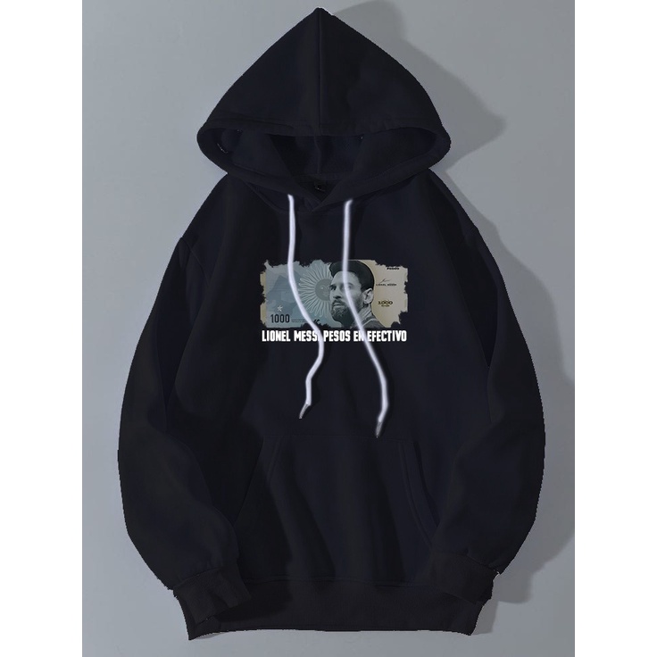 Sweater Hoodie pria wanita Messi Money terbaru /sweater pria wanita kekinian / Hoodie Jumper Bahan Fleece Ukuran M L XL XXL