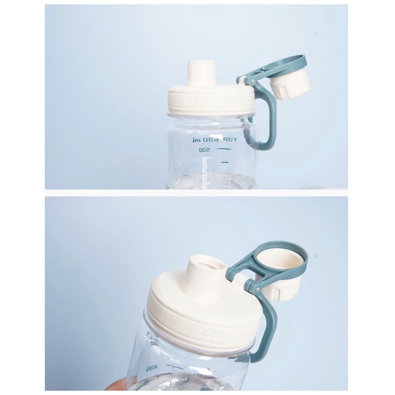 Botol Minum Portable Cup Premium Kapasitas 600 ML Botol Air Minum Sport Travel Anak Sekolah Dewasa Botol Minum Infuse Water