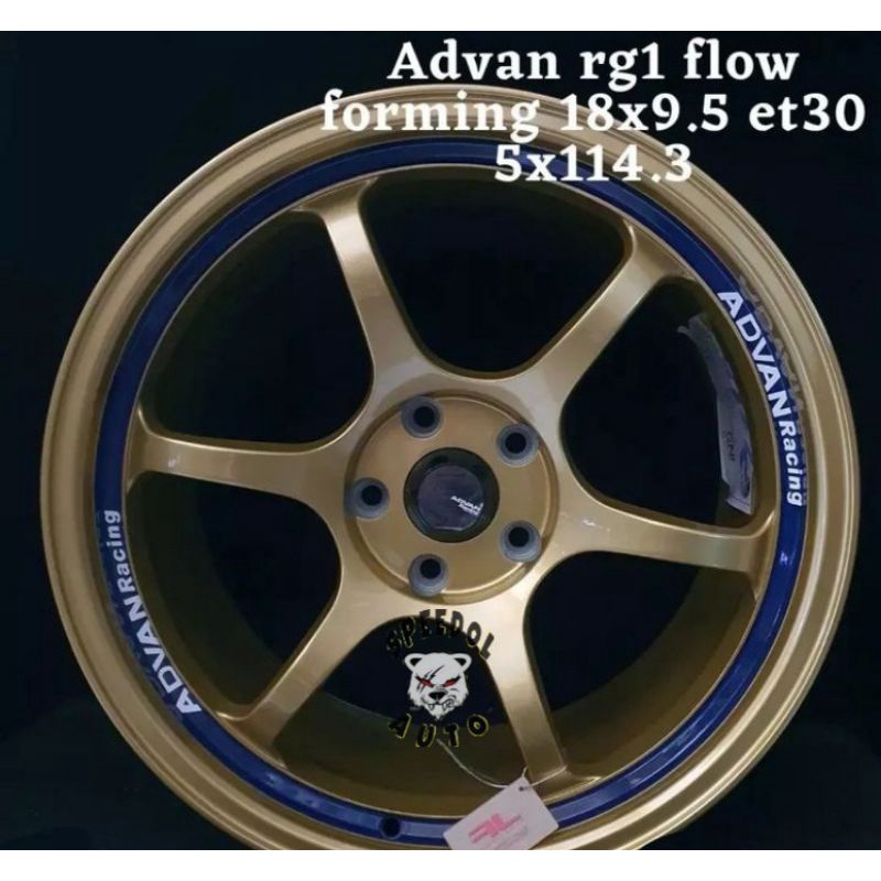 Velg advan rg1 r18 velg mobil advan rg1 ring 18