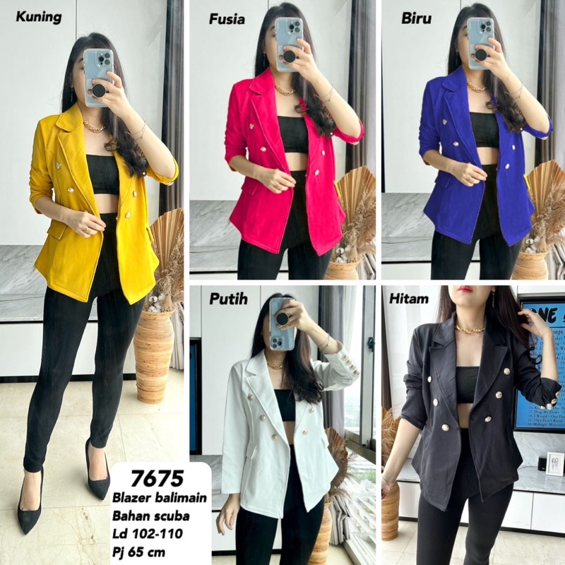 blazer kantor premium scuba / blazer formal / blazer untuk kuliah