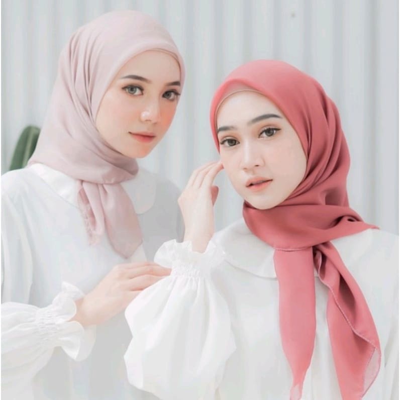 Hijab Segiempat Paris Premium - Paris Jadul Anti Letoy