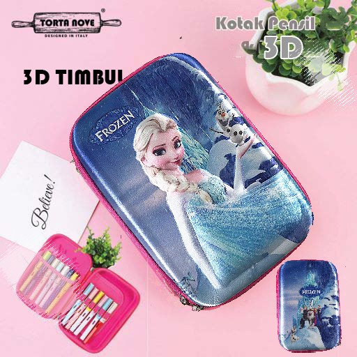 Tempat Pensil Tempat Pensil Anak Laki Perempuan 3D Kotak Pensil Anak Sekolah Eva Sd
