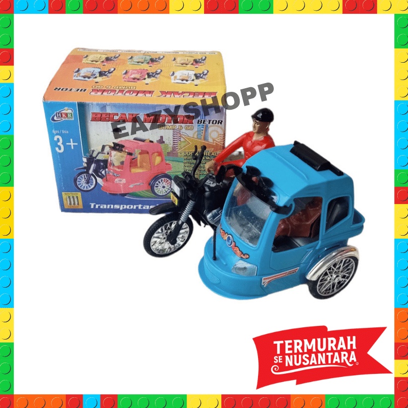 Kado Hadiah Mainan Anak Lucu Becak Motor Baterai Laki2 Perempuan Maenan Bisa Jalan Umur 1 2 3 4 5 Ta