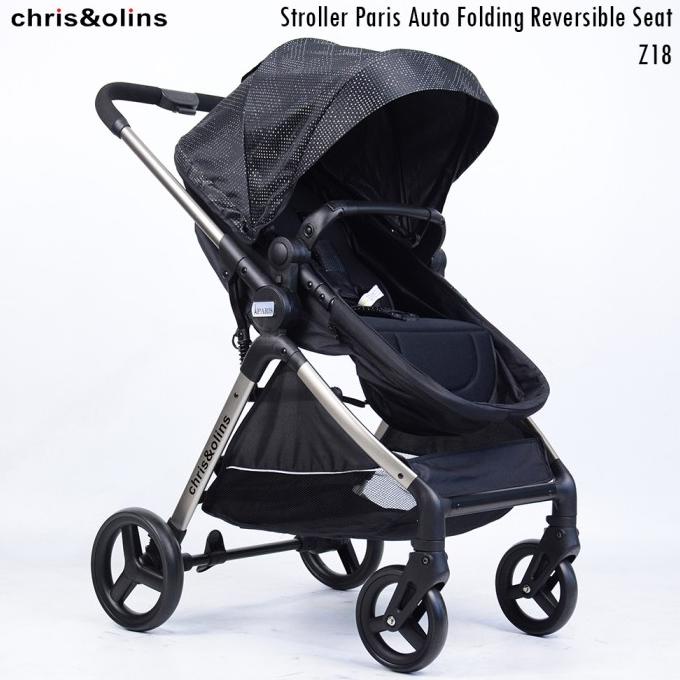 ChrisOlins Z18 Stroller Paris Auto Folding Reversible Kereta Dorong