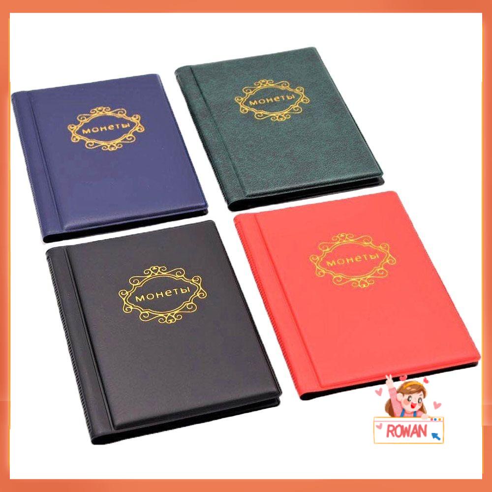 R-flower Coin Collection Book PVC High Quality Tempat Koin 120saku 10halaman Tempat Peringatan