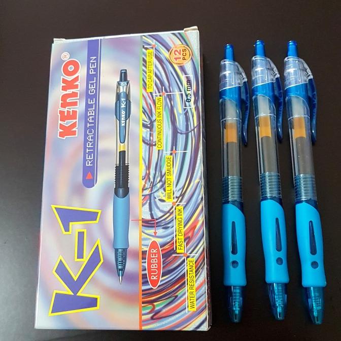 

PULPEN KENKO K-1 0,5MM HITAM BIRU (PER LUSIN)