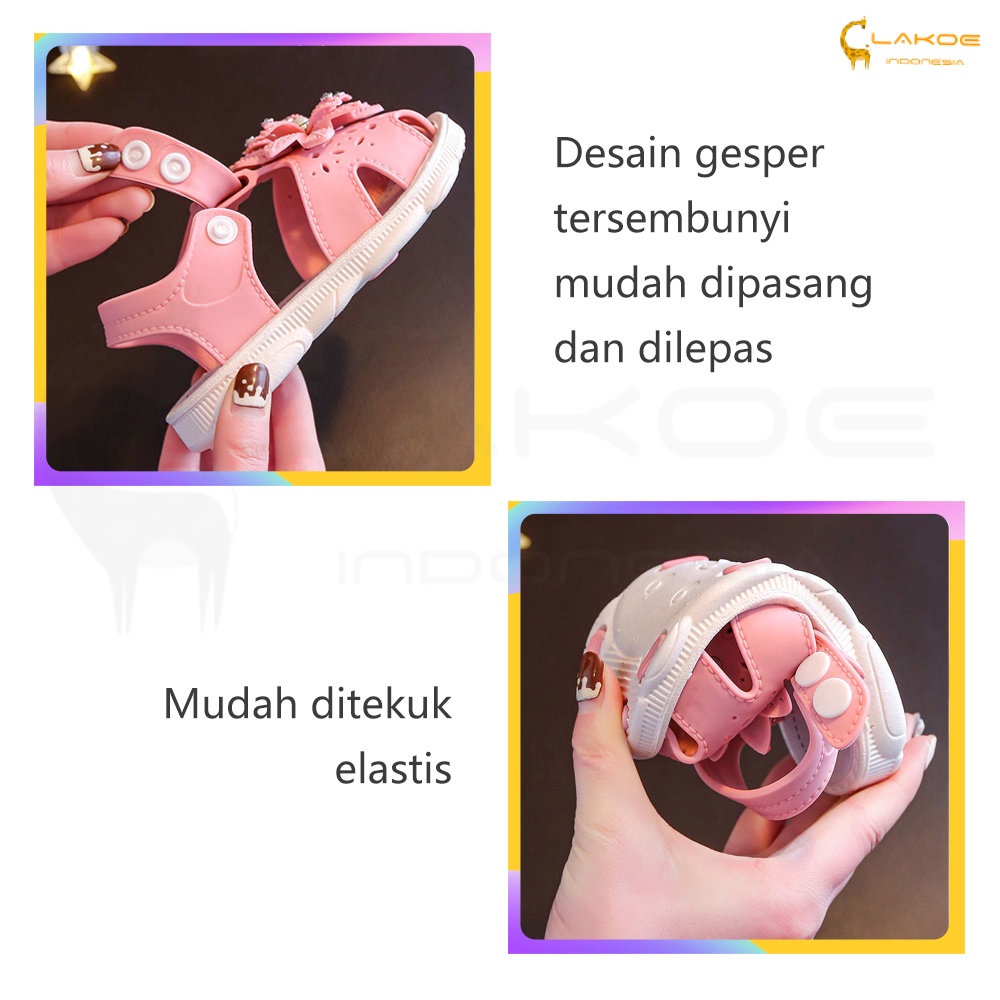 Sepatu sandal anak perempuan bahan Karet lucu