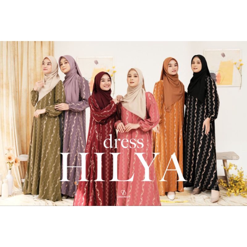 [READY KIRIM]HILYA DRESS BY GREENISM/HILYA DRESS GREENISM/GREENISM HILYA DRESS/GAMIS BORDIR PREMIUM/