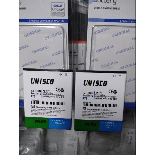 Baterai Evercoss A75 A75A A75G Battery Battry Dobel Power Unisco