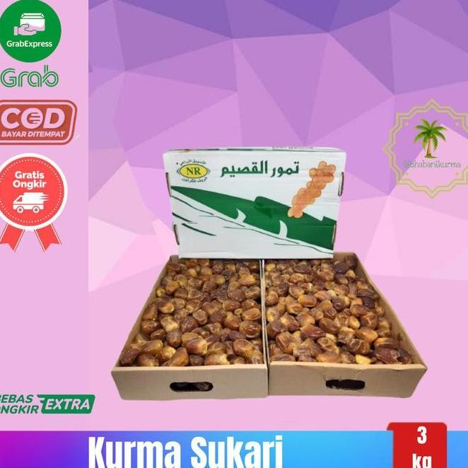 

KURMA SUKARI AL MADINAH 3 KG / FREEE SIWAK / KURMA RAJA / KURMA BASAH RER69464S