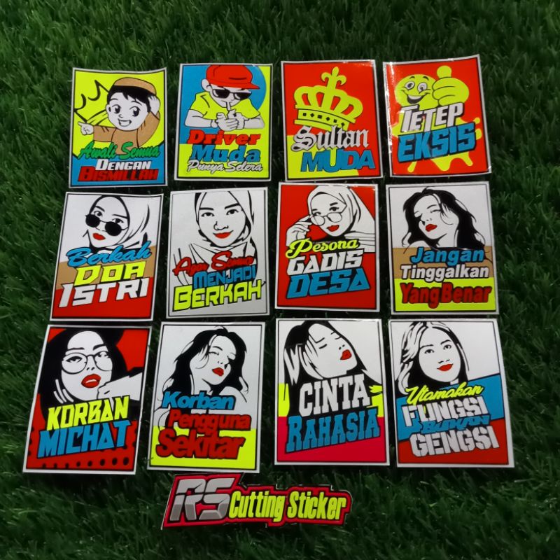 

STICKER CUTTING KATA _ KATA LUCU 8 X 6