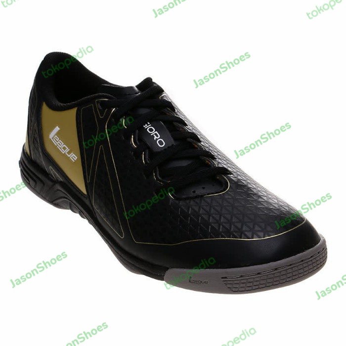 PG - Sepatu League Futsal Hitam Dewasa Gioro 3 Premiere Advance Original - 40