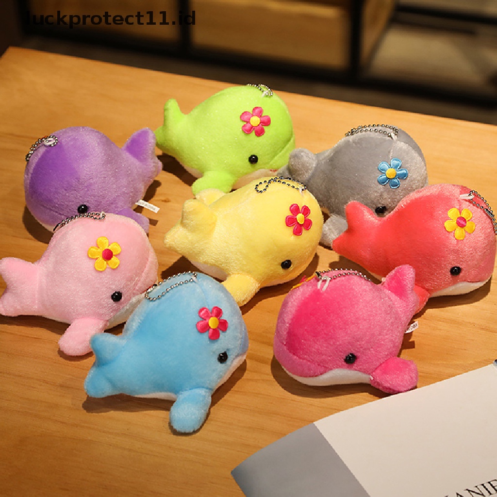 /Fashion Hot// Fashion// 1Pc 12CM Baru Lucu Hewan Dolphin Mainan Mewah Liontin Kecil Gantungan Kunci Tas Dekorasi.