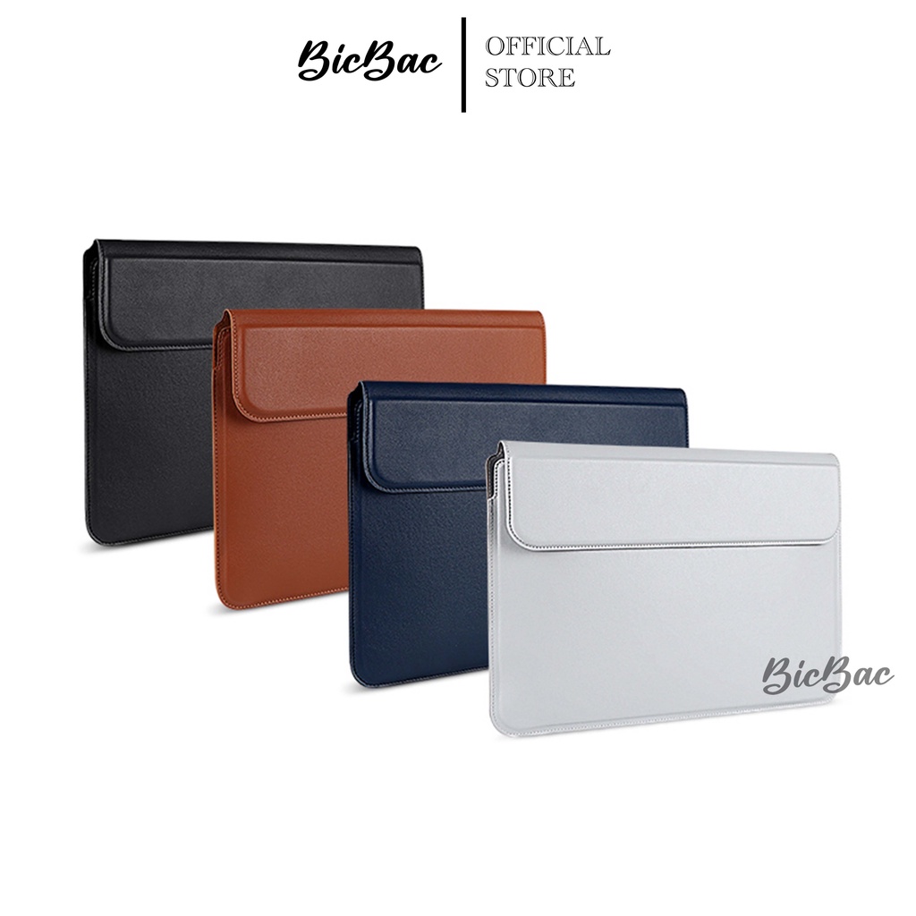 BICBAC TAS SLEEVE CASE ENVELOPE BAG STAND LEATHER KULIT PREMIUM LAPTOP TOSHIBA HP ACER LENOVO WINDOW MACBOOK NEW AIR PRO M1 TOUCHBAR TOUCH ID PRO DVD 11 12 13 14 15