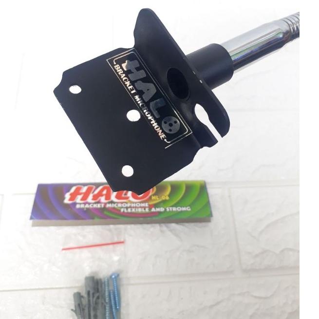 "KSN.22De22o" Stand Mic Dinding HALO 40cm +Holder Mic