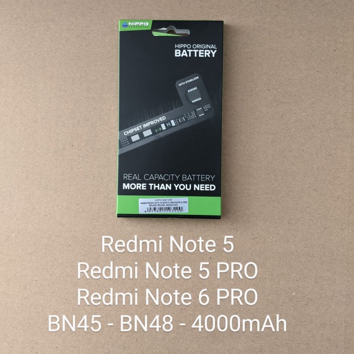 BATERAI REDMI NOTE 5 HIPPO BN45