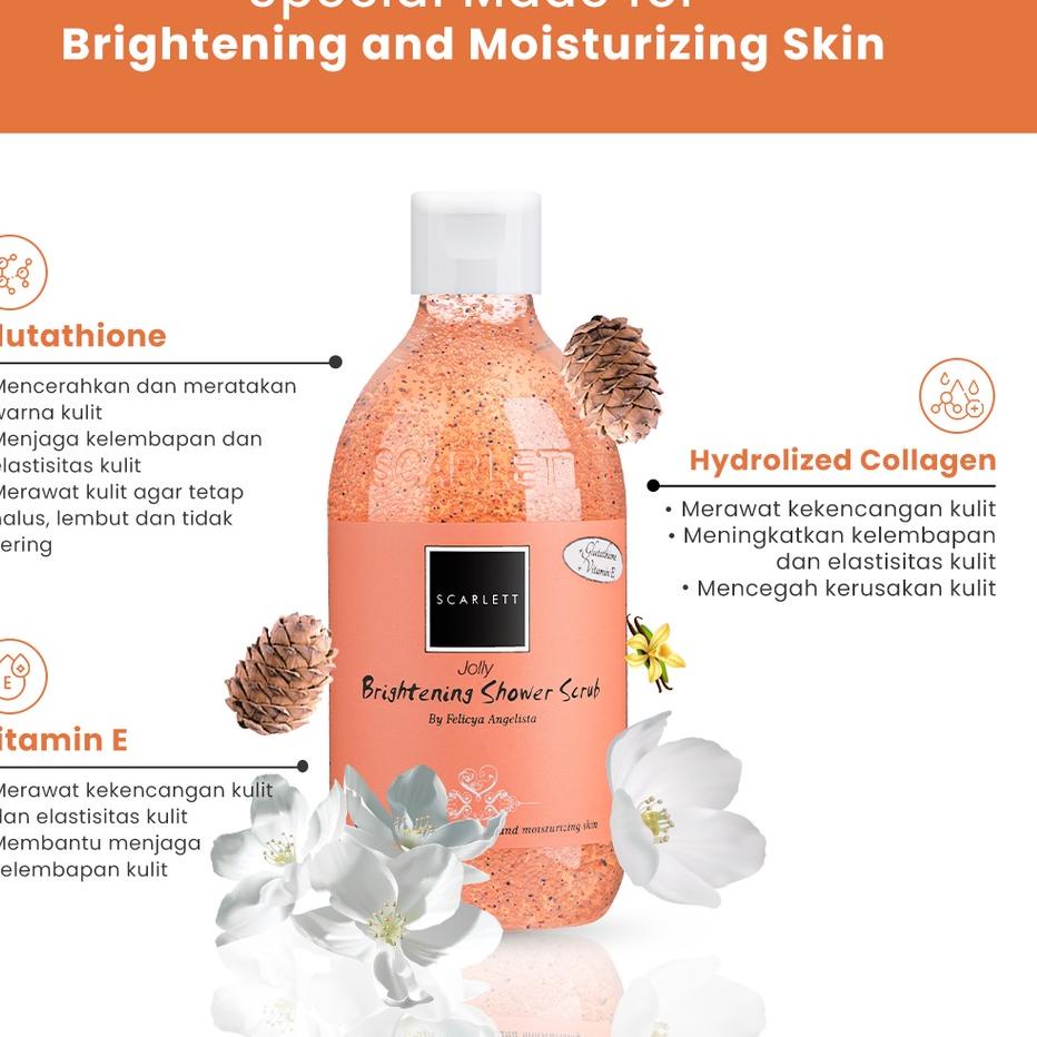 [PRODUK GV8ZA] Scarlett Whitening Shower Scrub Jolly H7N