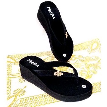 SANDAL WEDGES KOREA MURAH - SANDAL JEPIT  WANITA - SANDAL WANITA MURAH (PRADE MERAK)