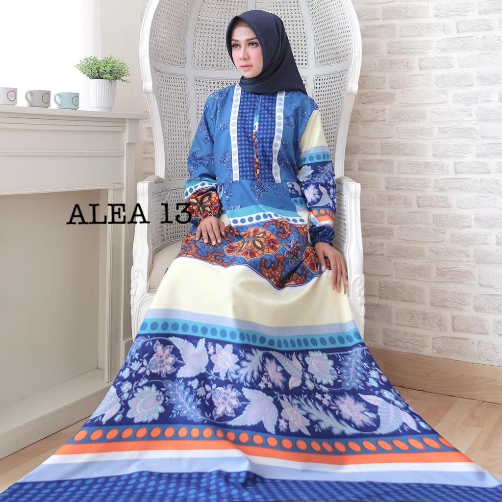 ALEA SYAR'I GAMIS MAXI 18 motif [ REAL PIC ] BUSANA MUSLIM