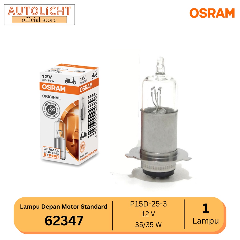 Osram Lampu Motor Halogen Standard 12V 35/35W - 62347