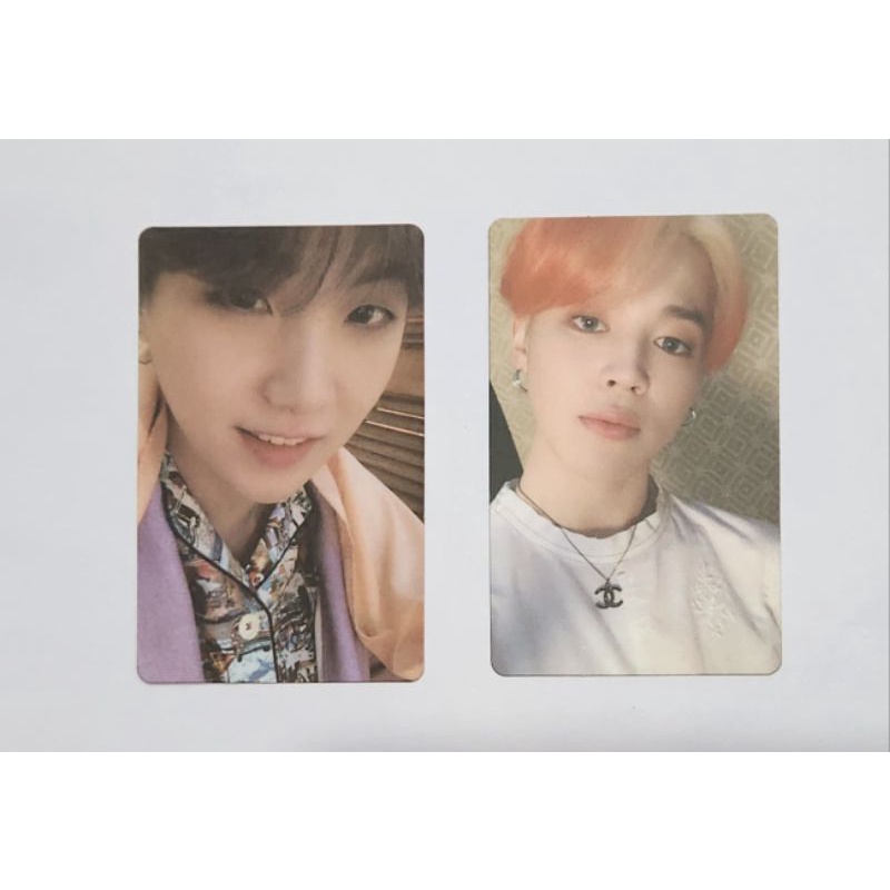 BUNDLE 2 pcs BTS photocard official persona ver 3 suga, jimin