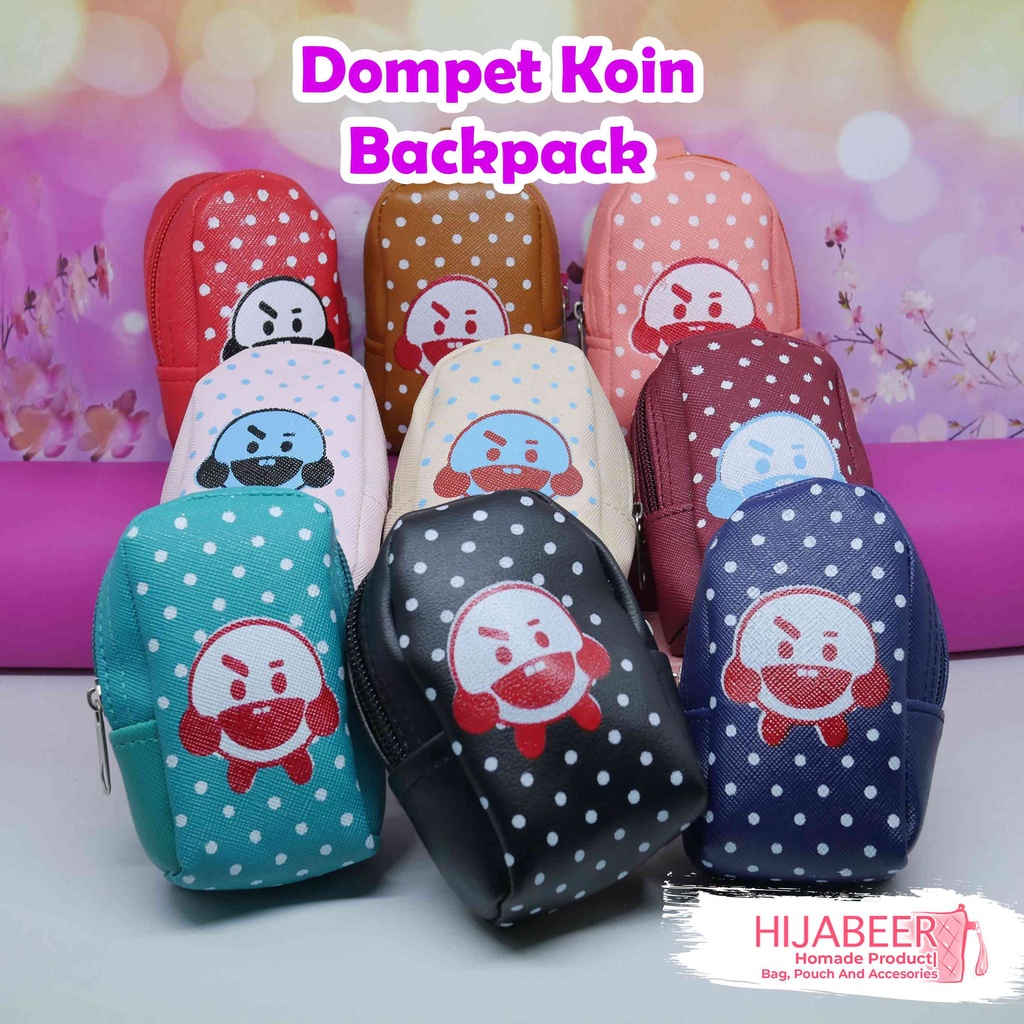 Dompet Koin Backpack Mini / Backpack Pouch Mini by Hijabeer Indonesia