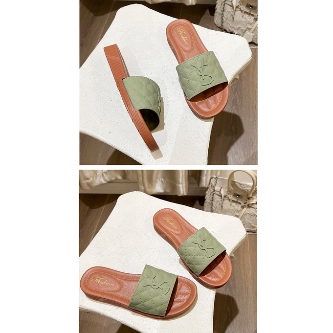 CYS COD Sandal wanita ys import fashion korea kekinian slip on sendal cewek terbaru SPT-34