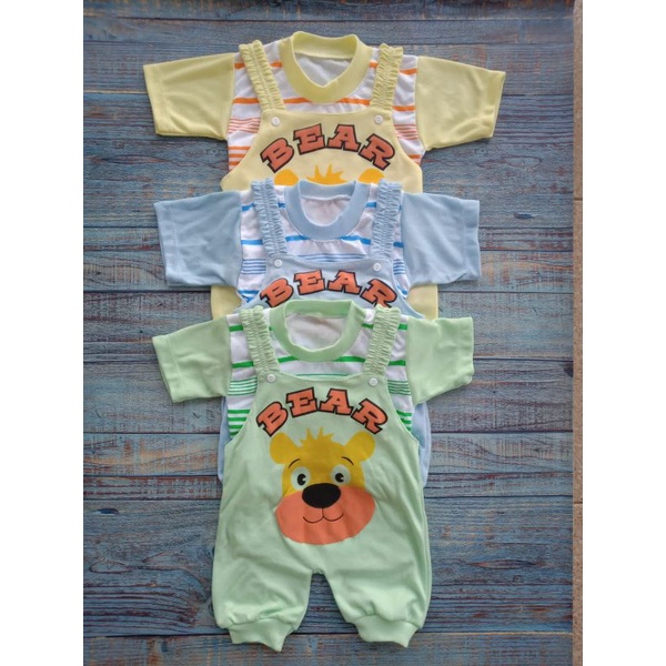 PROMO !!! overoll bayi umur 0 sampai 18bulan Motif BEAR