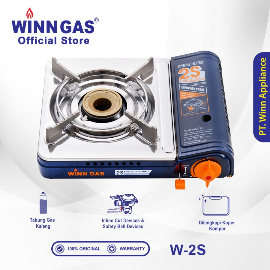 Winn Gas Kompor Portable Kompor Camping 1 Fungsi W2S