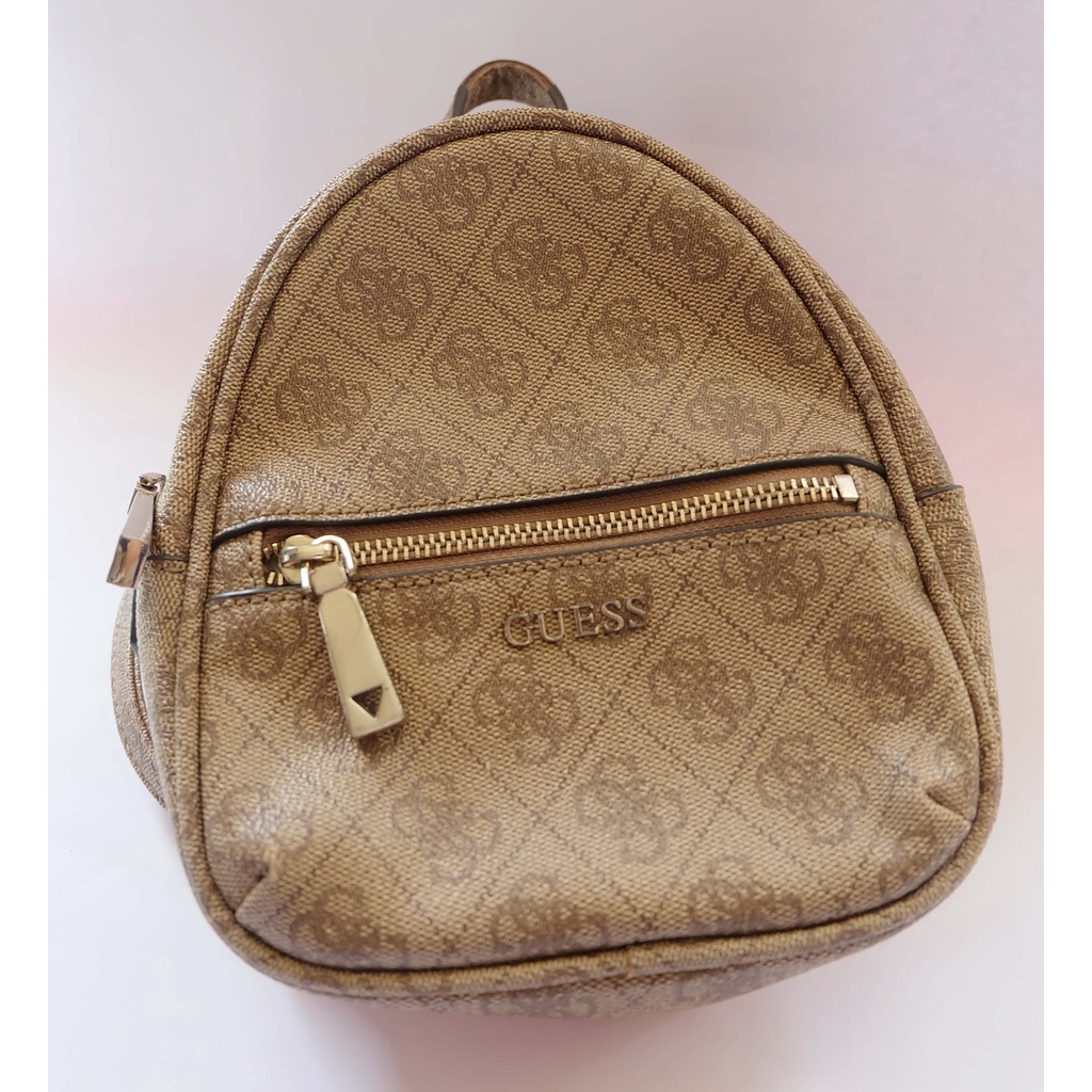 TAS GUESS URBAN CHIC MINI BACKPACK | GUESS ORI MURAH / SALE GUESS RANSEL MINI BROWN LOGO ORI