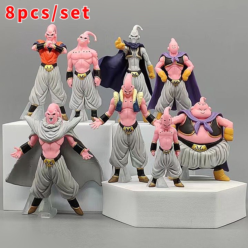 Dragon Ball ZERO Majin Buu Bentuk Lengkap 8banyak/Set Dragon Ball Z Anime Figure Action Figurines Koleksi Model Mainan