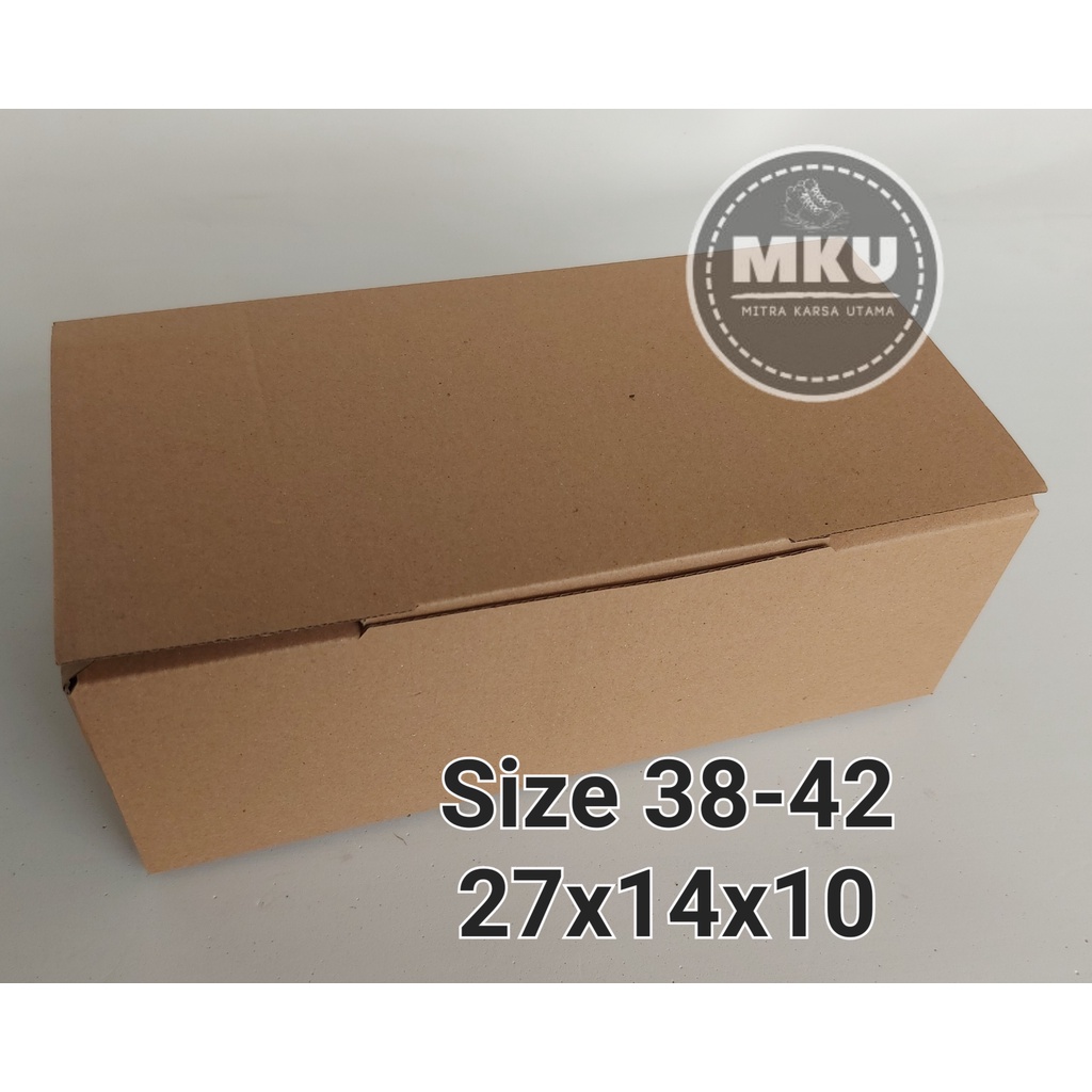 

Kardus Box Dus Sepatu 27x14x10 cm Coklat 38-42