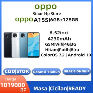 Oppo A15S hp handphone 6.52inci 4230mAh 4G Android 10 hp 1 jutaan