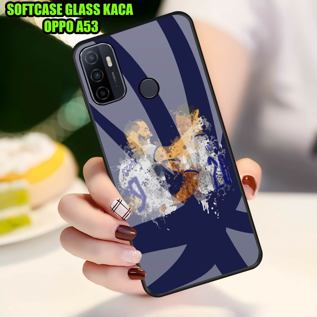 Softcase Glass Kaca OPPO A53]- Case Hp Pelindung Handphone OPPO A53] [ A85]