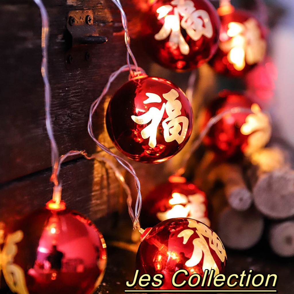 Lampu Hias Imlek Banyak Varian LAMPU HIAS IMLEK TULISAN FUK LAMPU TIRAI IMLEK LED