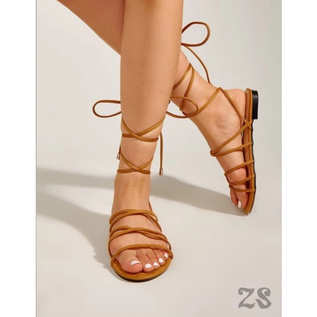Zamira style, Anuskha Beach Slippers mini heels Sandal wanita jenis gladiator sandal pantai tali lil