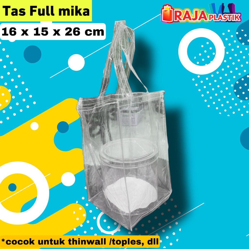 

Tas Plastik Full Mika Toples / Tas Plastik Full Mika Botol / Goodie Bag / Tas Parcel